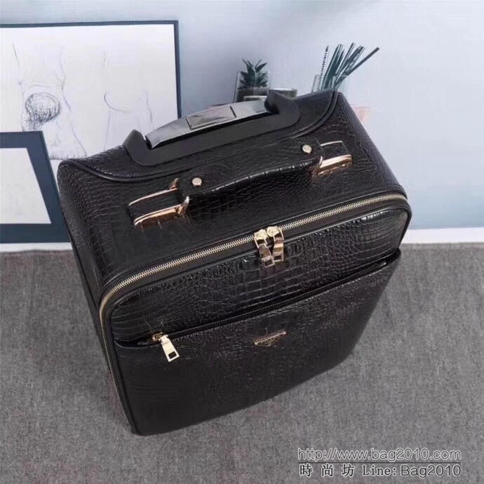 普拉達PRADA 經典款 空少登機箱 商務休閒 輕便方向輪 加厚梯形鋁合金拉杆 16寸登機箱  xbt1025